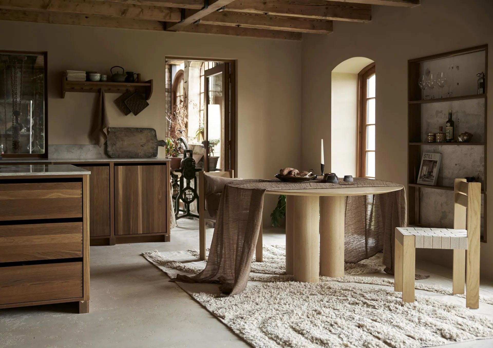 Toalha Astrid 150x310 cm , Castanho  Boel & Jan