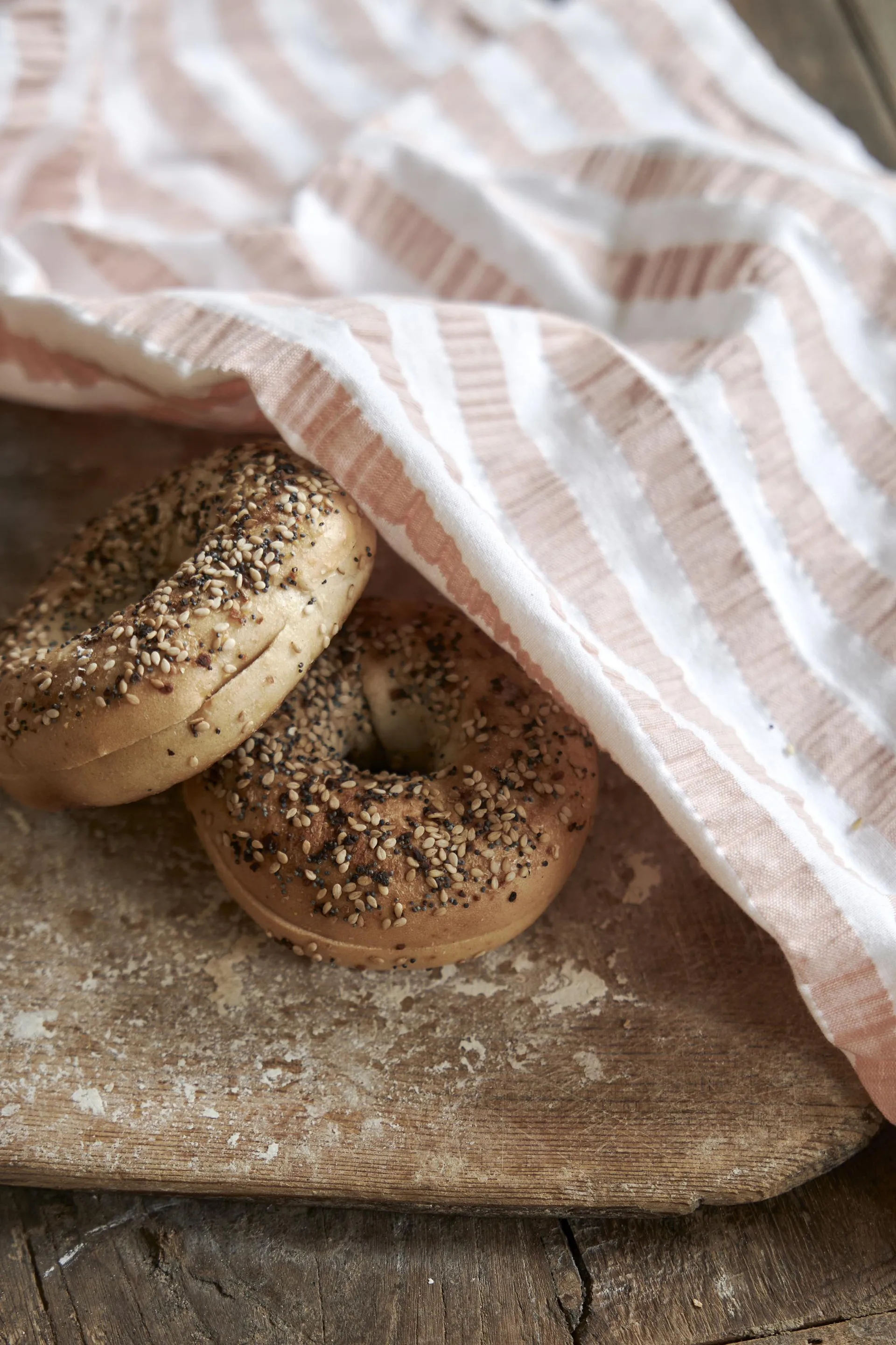 Toalha de cozinha Alina 50x70 cm, Rosa-branco Boel & Jan