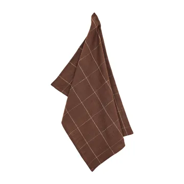 Toalha de cozinha de algodão unnevik 50x70 cm - Castanho - Boel & Jan