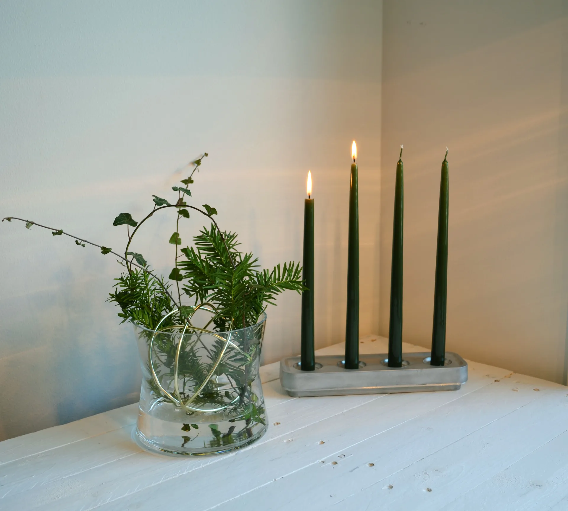 Suporte de velas polido Stumpastaken, 8,5x29,5 cm Born In Sweden