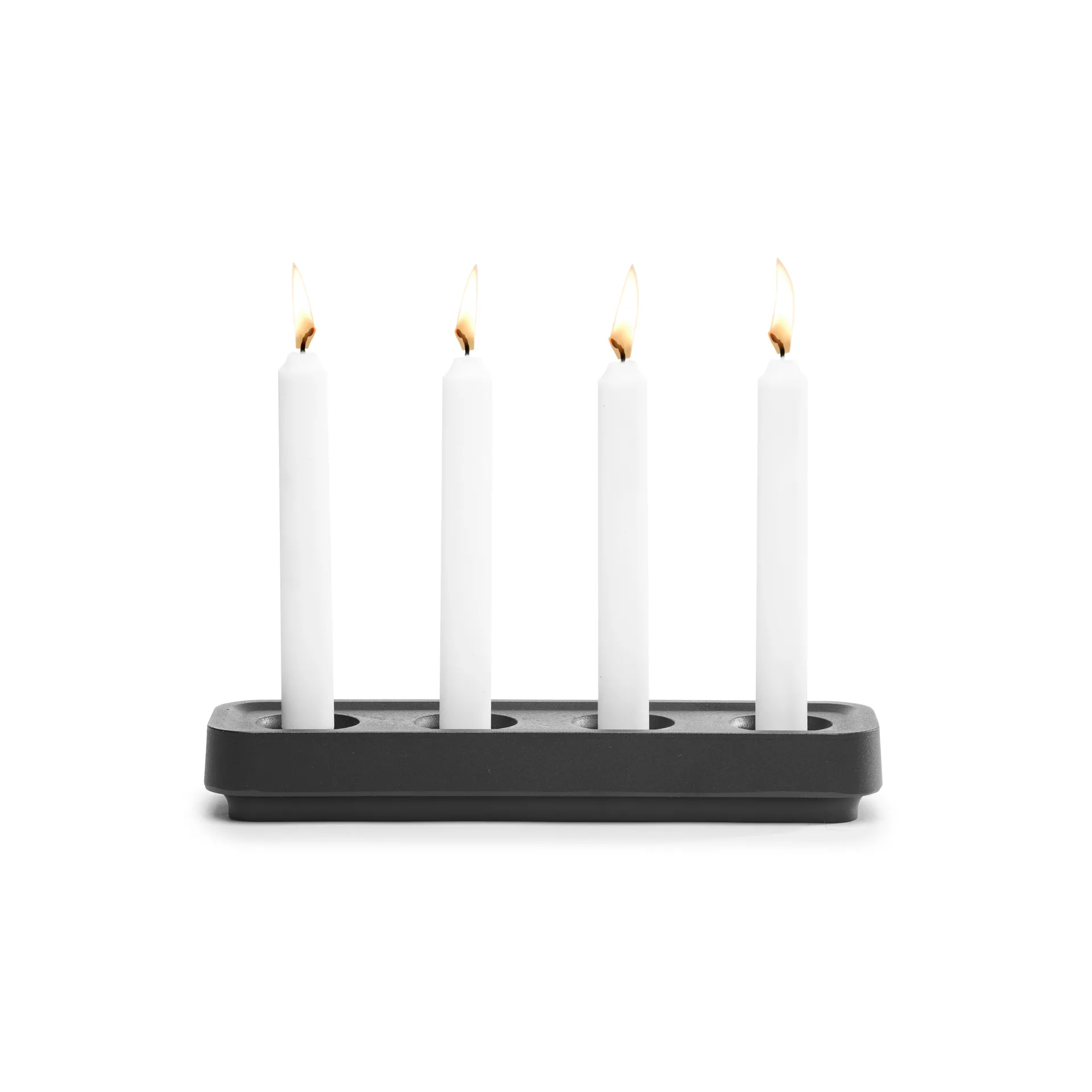 Suporte de velas preto Stumpastaken, longo Born In Sweden
