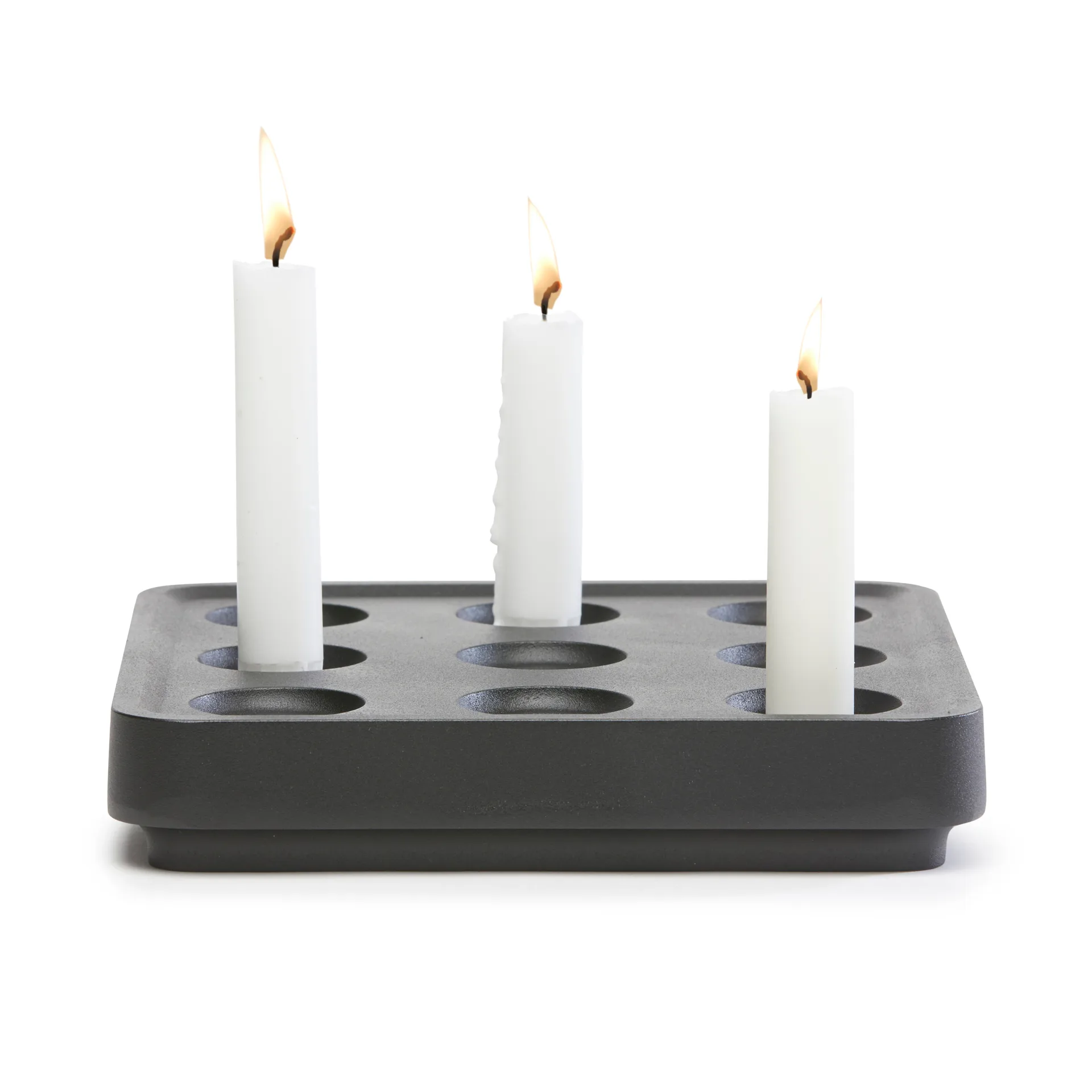Suporte de velas preto Stumpastaken, pequeno Born In Sweden