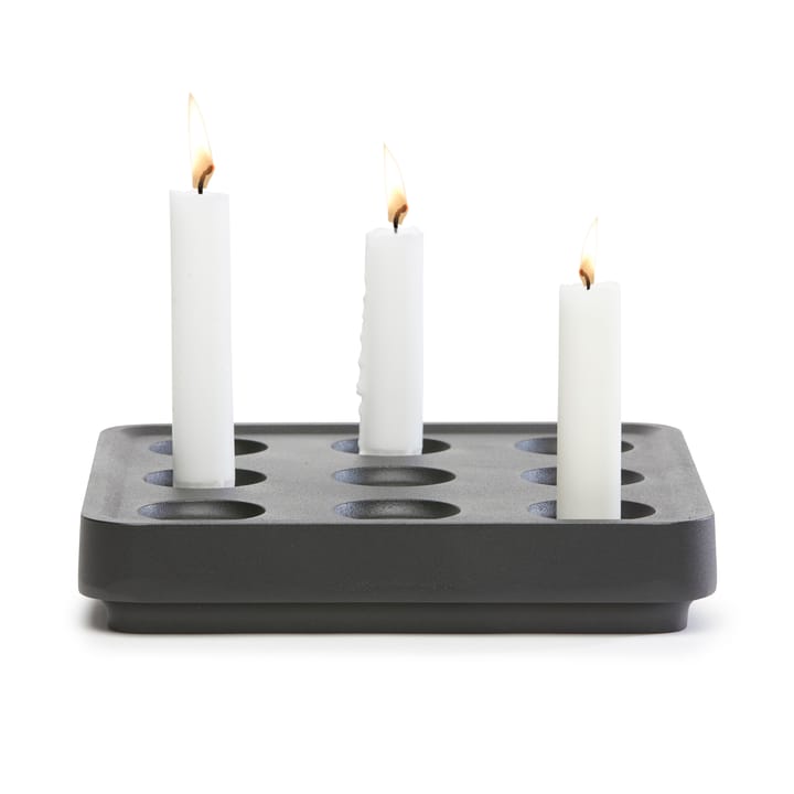 Suporte de velas preto Stumpastaken - pequeno - Born In Sweden