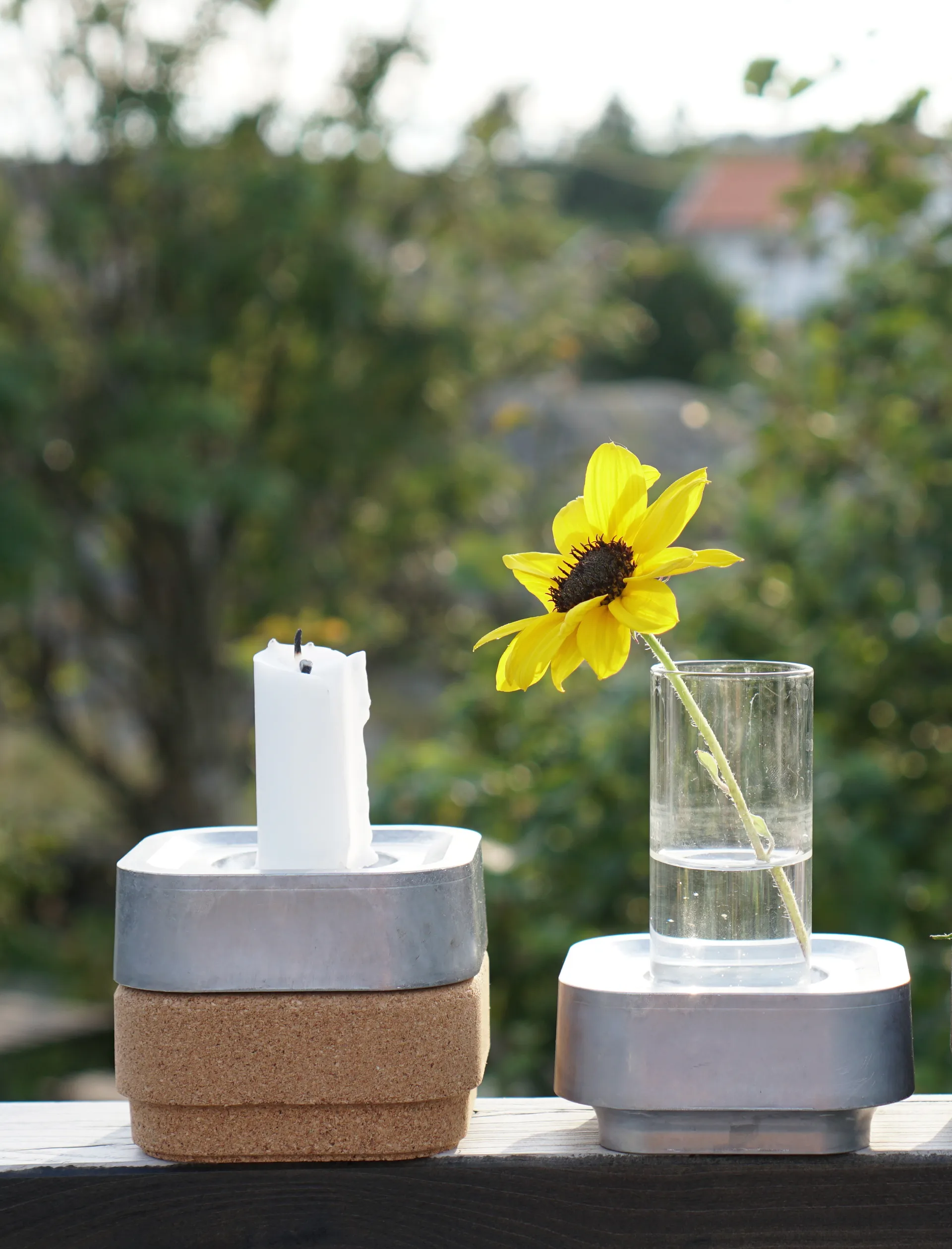 Suporte de velas Stumpastaken Ettan, alumínio Born In Sweden