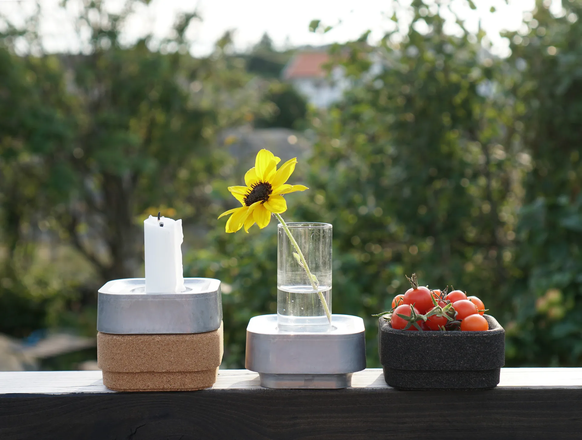 Suporte de velas Stumpastaken Ettan, alumínio Born In Sweden