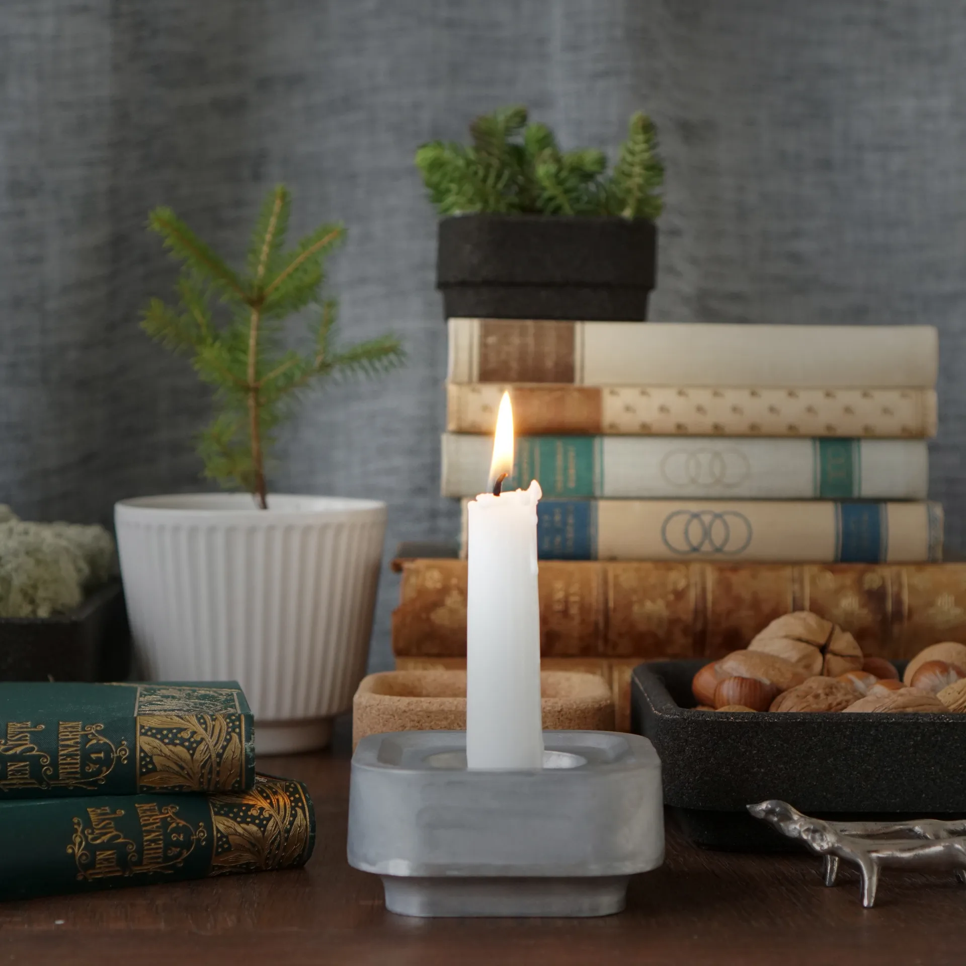 Suporte de velas Stumpastaken Ettan, alumínio Born In Sweden