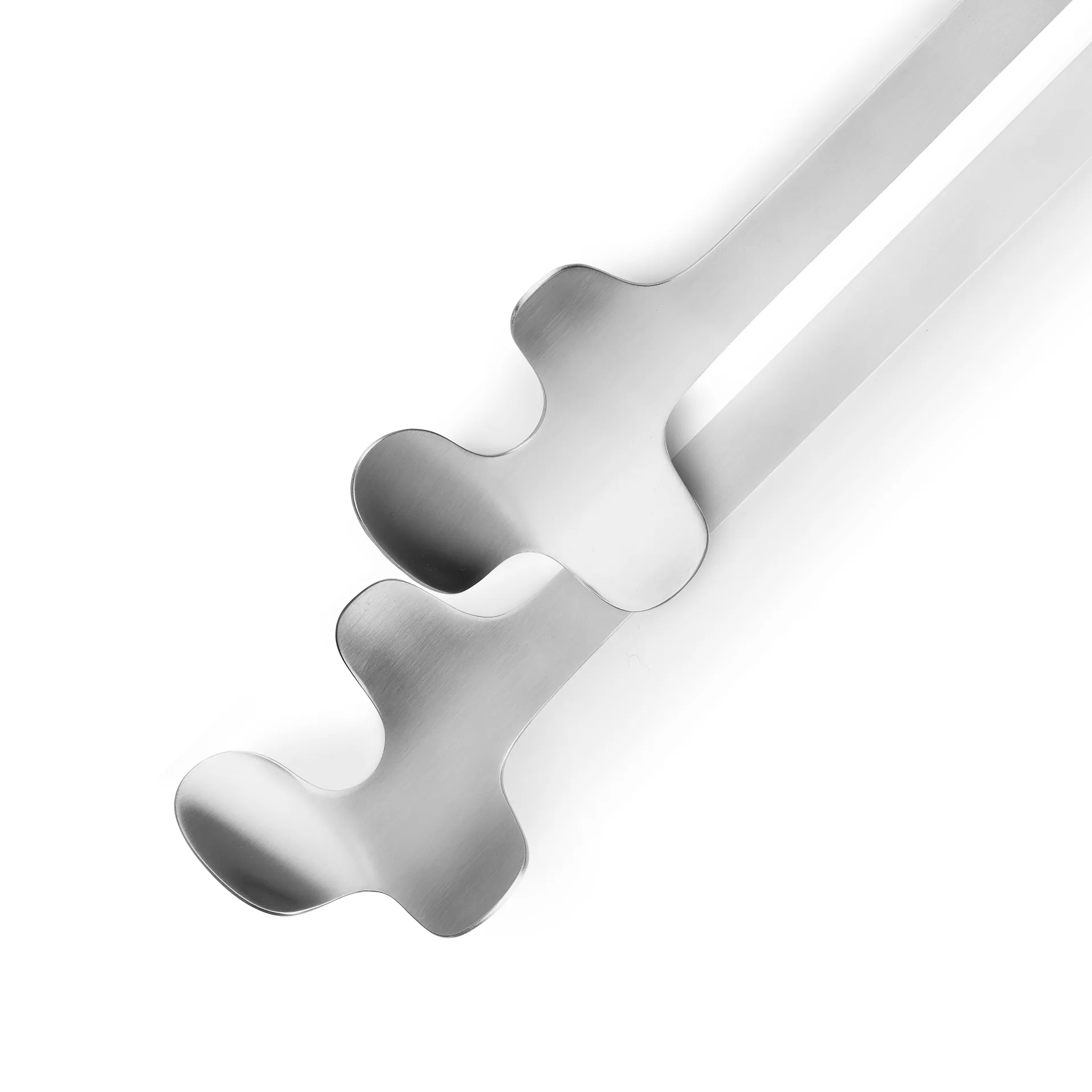 Talheres salada Leaf , Aço Escovado Born In Sweden