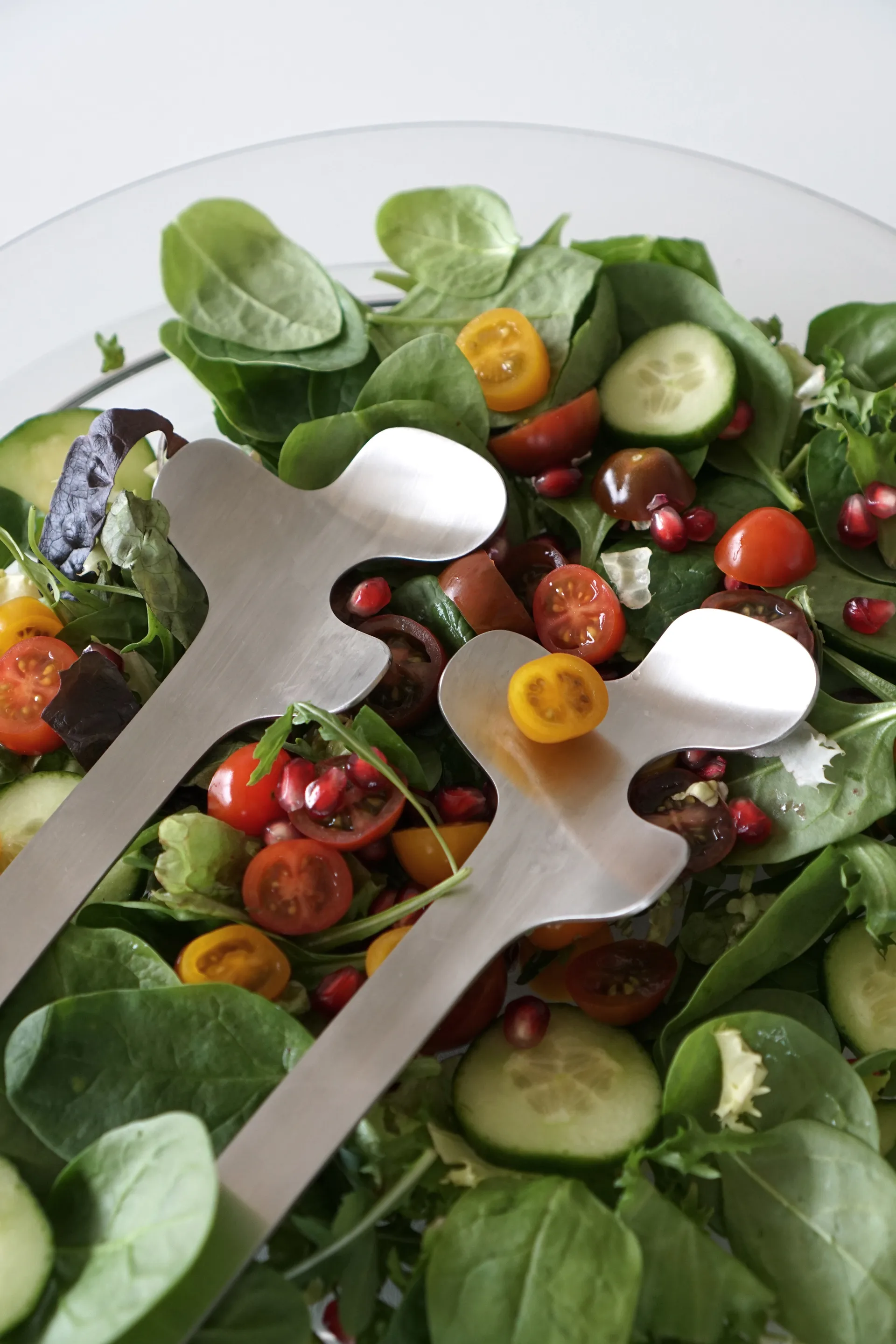 Talheres salada Leaf , Aço Escovado Born In Sweden