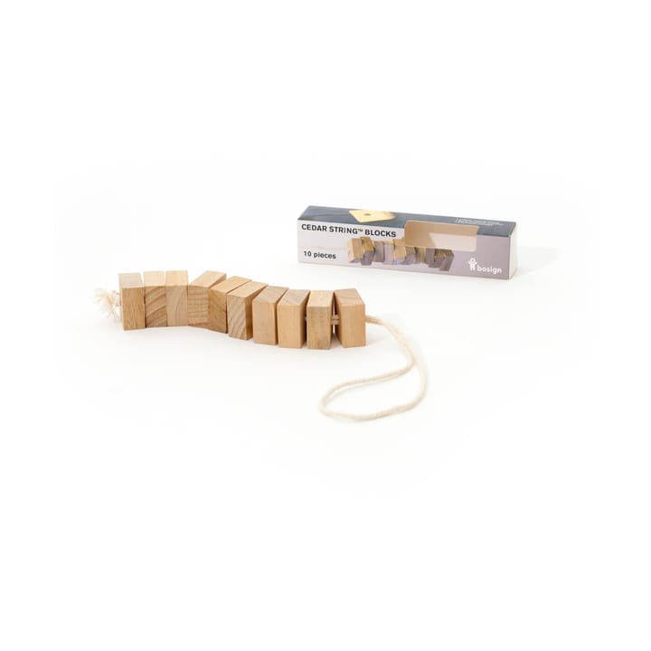 Bosign bloco de aroma em cedro branco com cordão, 10 unidade Bosign