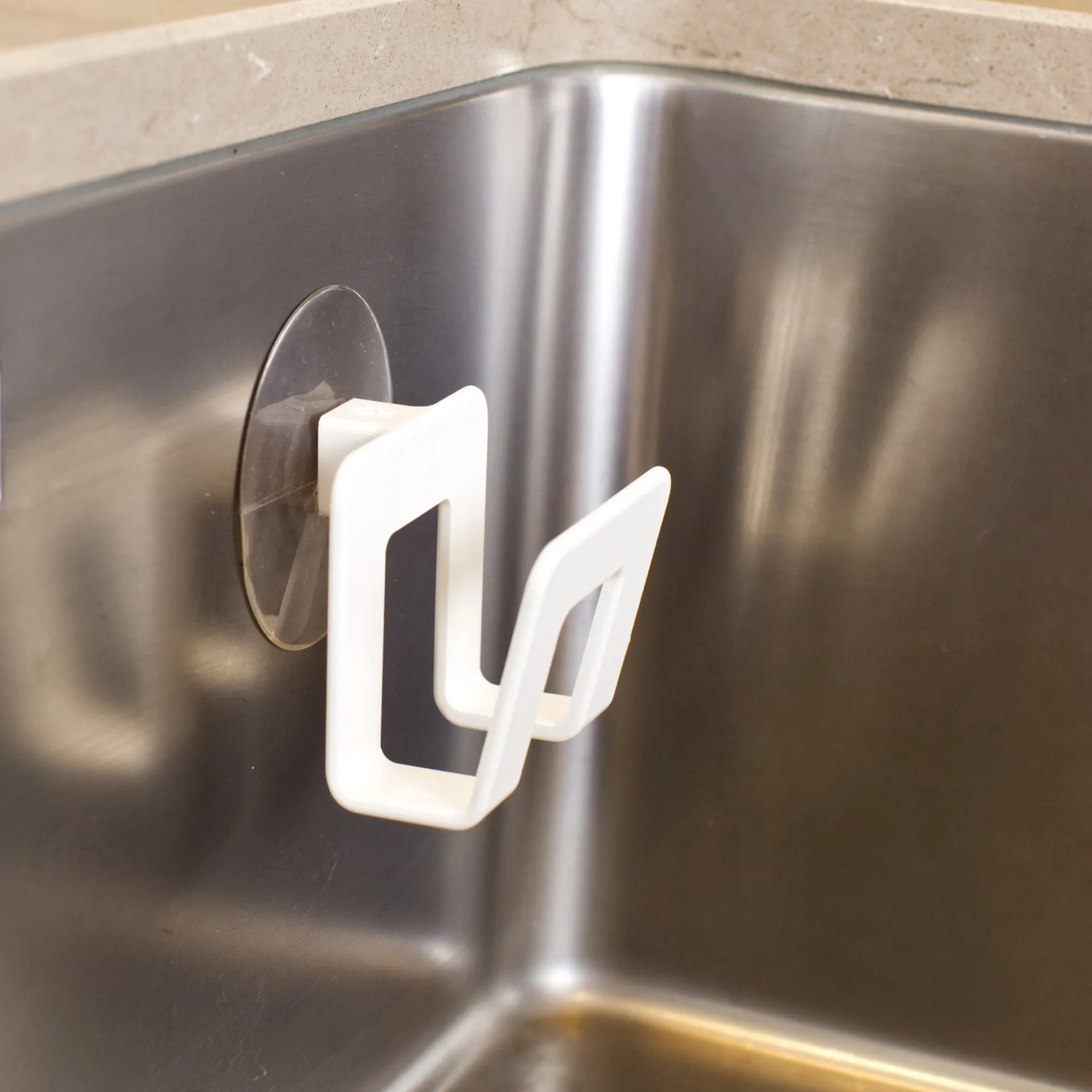 Bosign suporte para esponja com ventosa, Branco Bosign