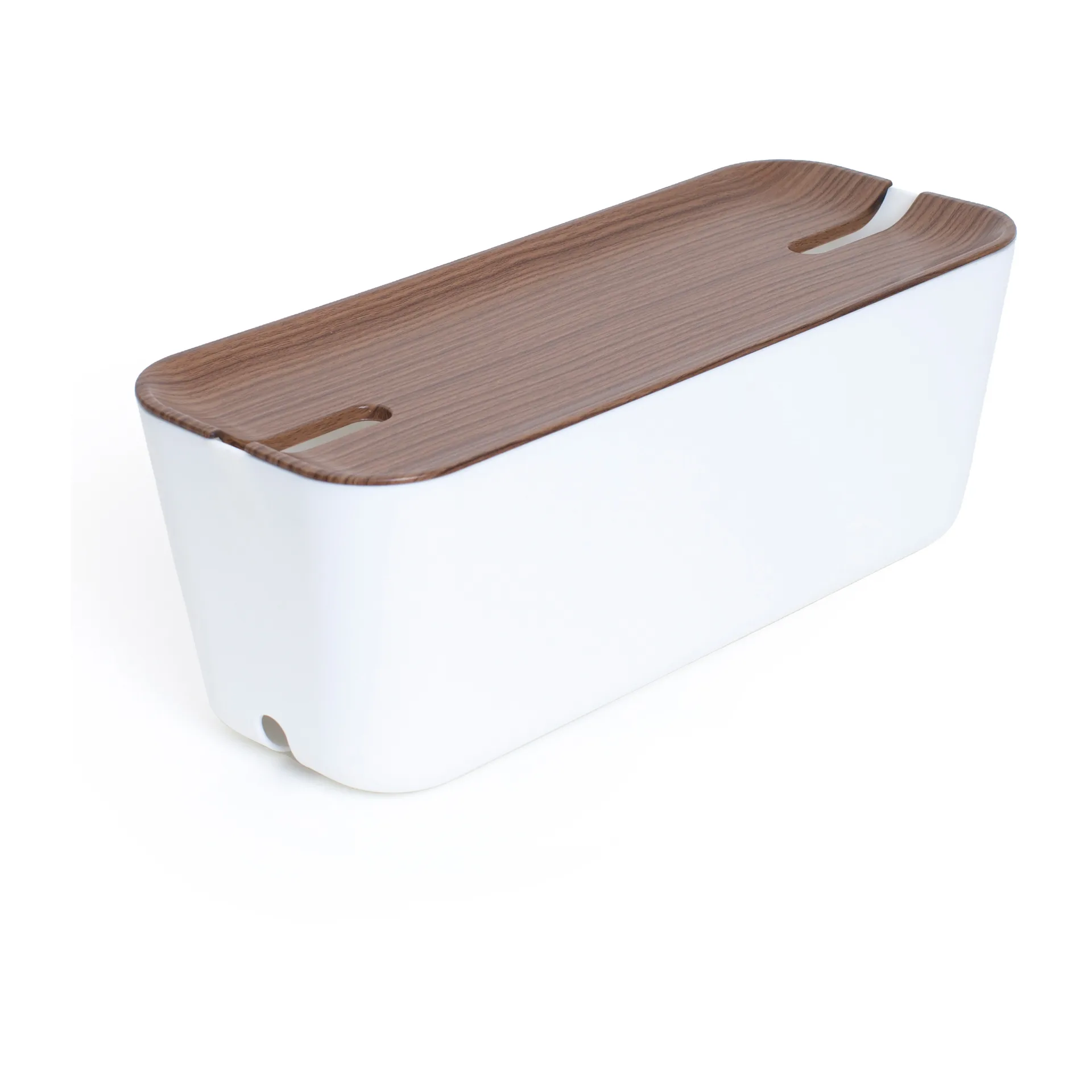 Cable Organiser XL, Detalhes em madeira escura Bosign