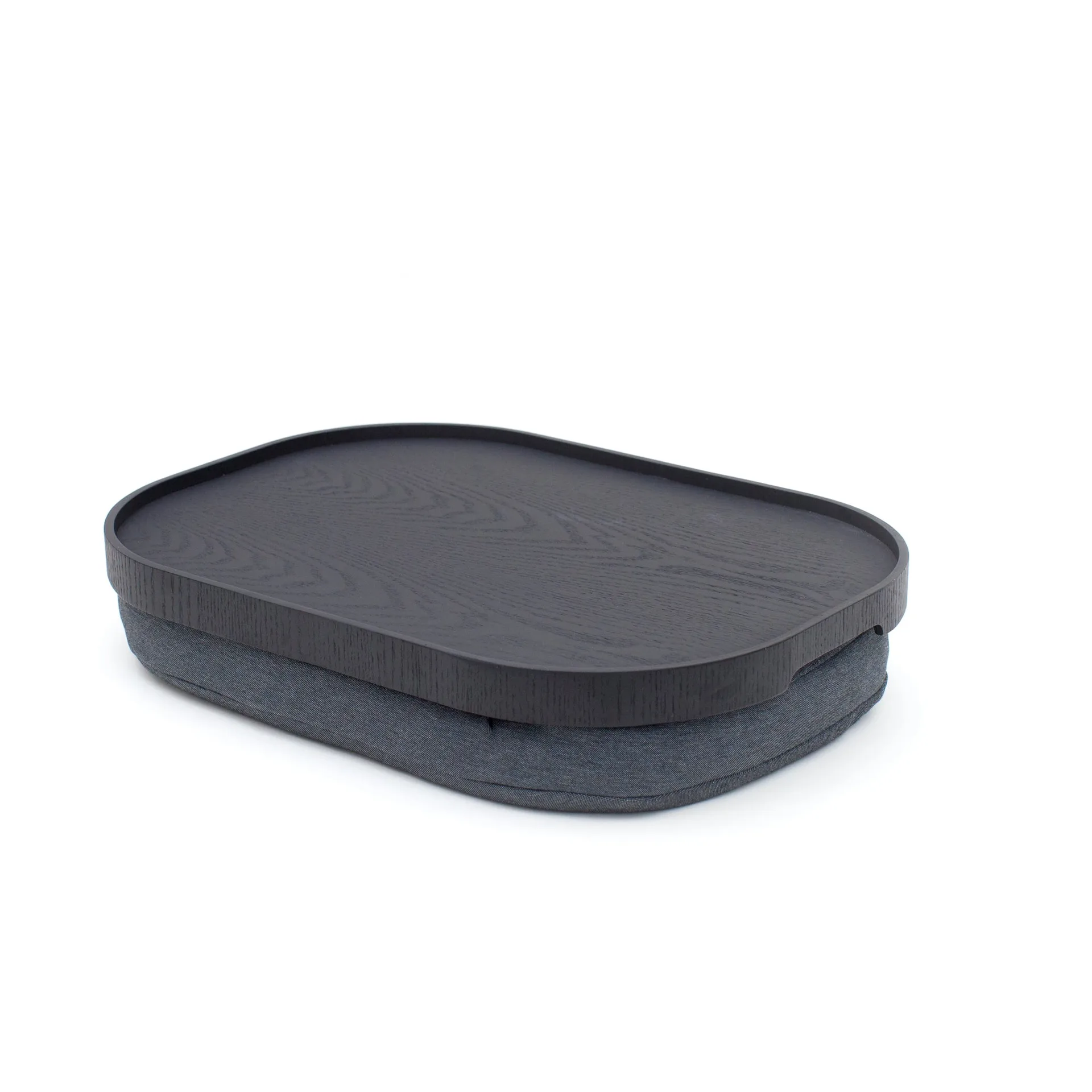 CurveLine™ Knäbricka anti-deslizante 47x34 cm, Madeira de salgueiro preta-cinza Bosign