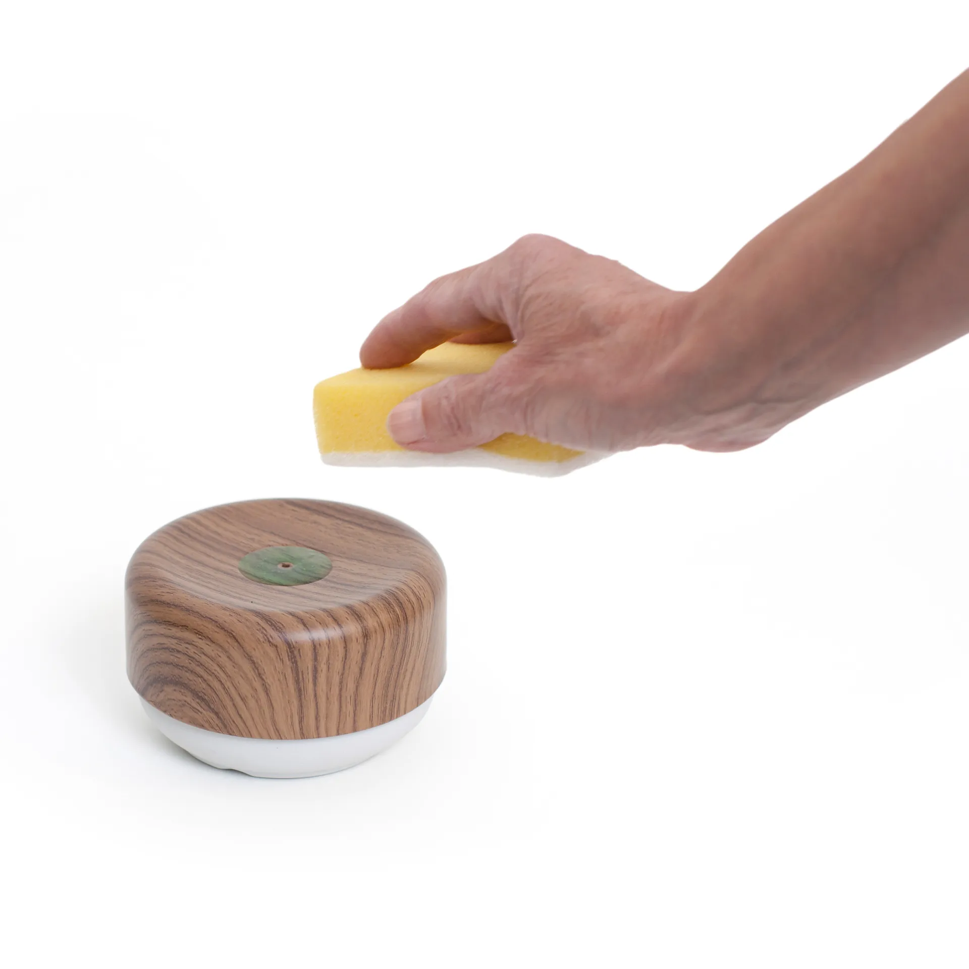 Dispensador de detergente da louça, Detalhes em madeira escura Bosign