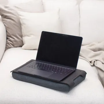 Knäbricka Laptray anti-deslizante 43x23 cm - Madeira de salgueiro preta-cinza - Bosign