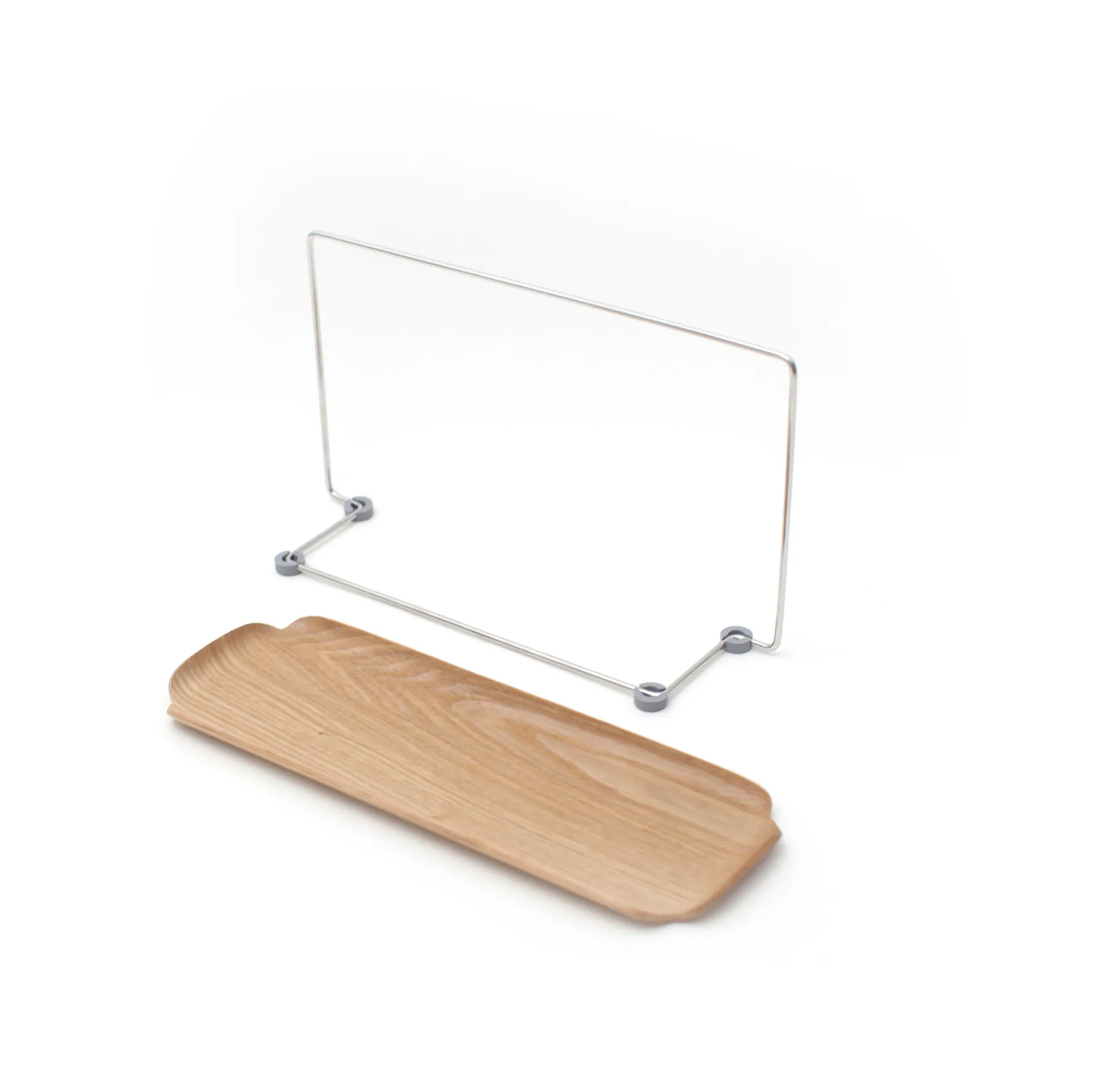 LEAF tabuleiro de pia com suporte para pano de prato, Madeira de salgueiro-aço inoxidável Bosign