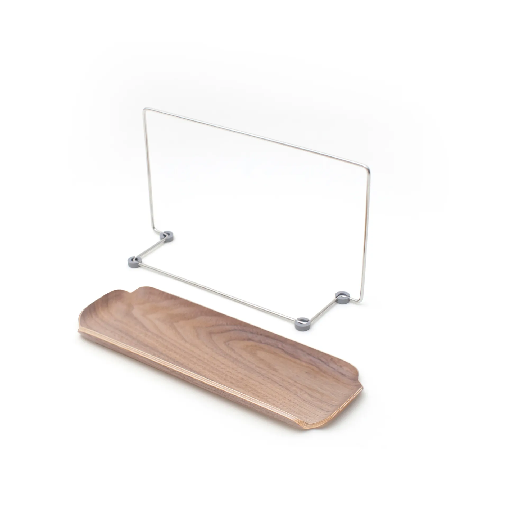LEAF tabuleiro de pia com suporte para pano de prato, Nogueira-aço inoxidável Bosign