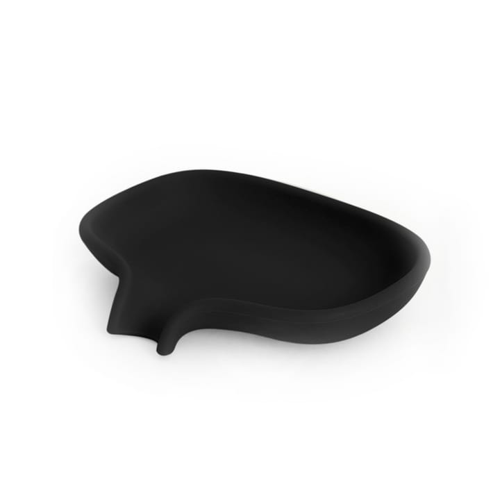 Saboneteira com drenagem em silicone - preto - Bosign