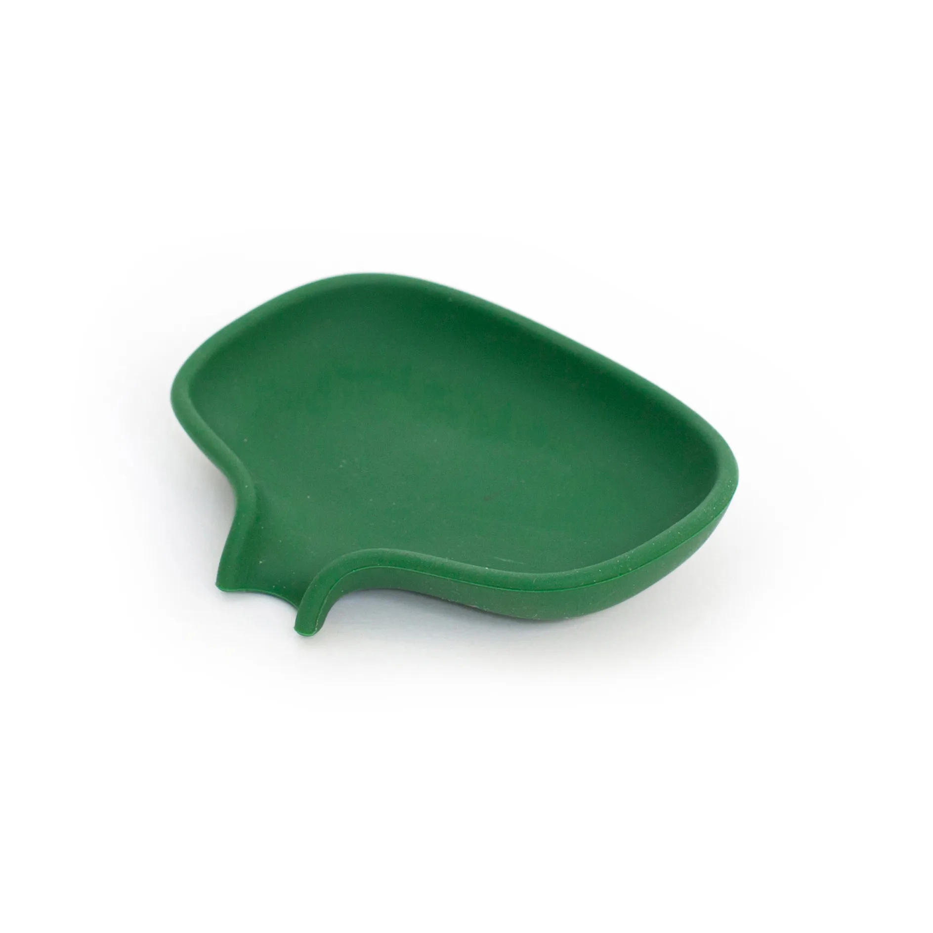 Saboneteira em silicone com escoamento Pequeno, Verde escuro Bosign
