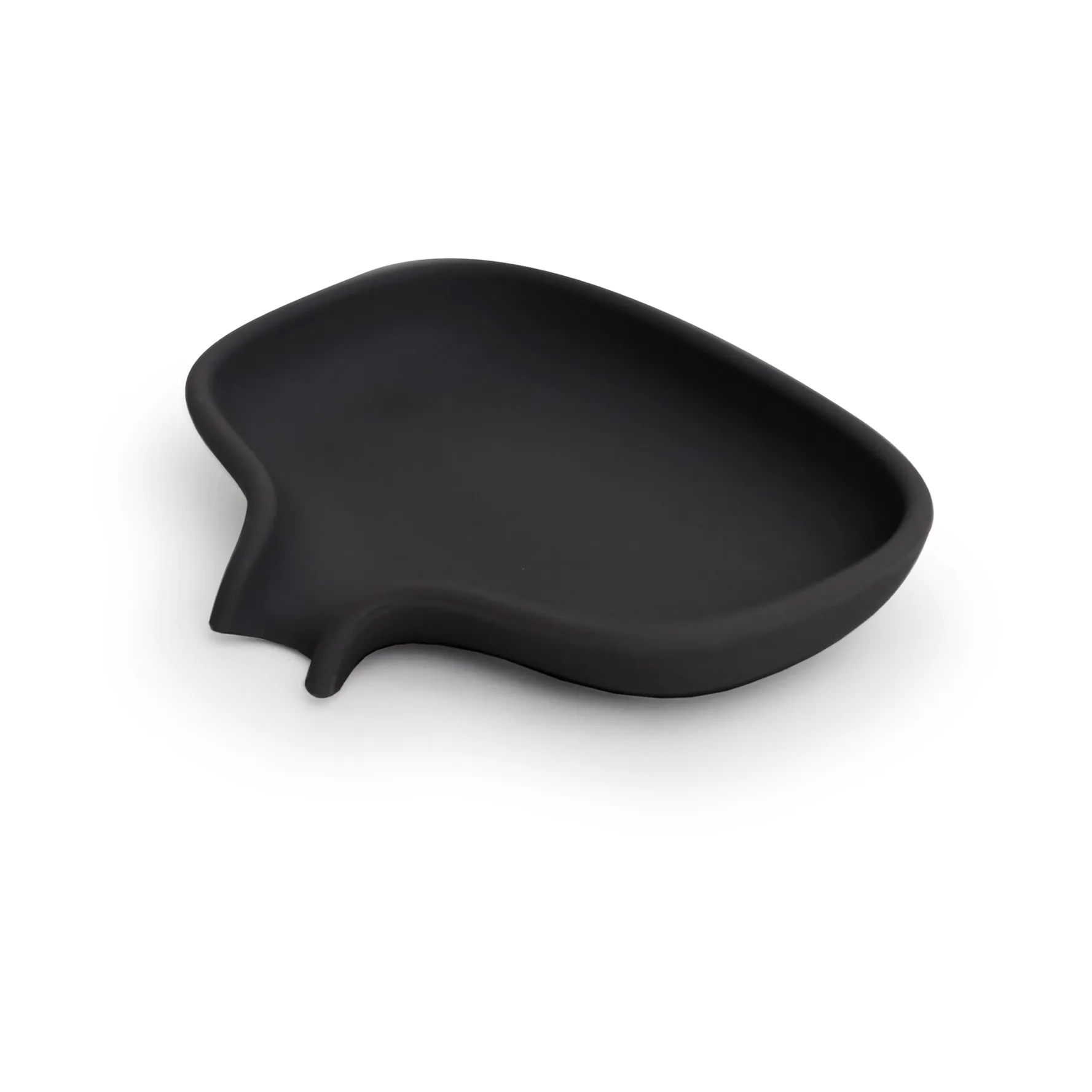 Soap Saver Flow porta-sabonete com canal de drenagem pequeno, Preto Bosign