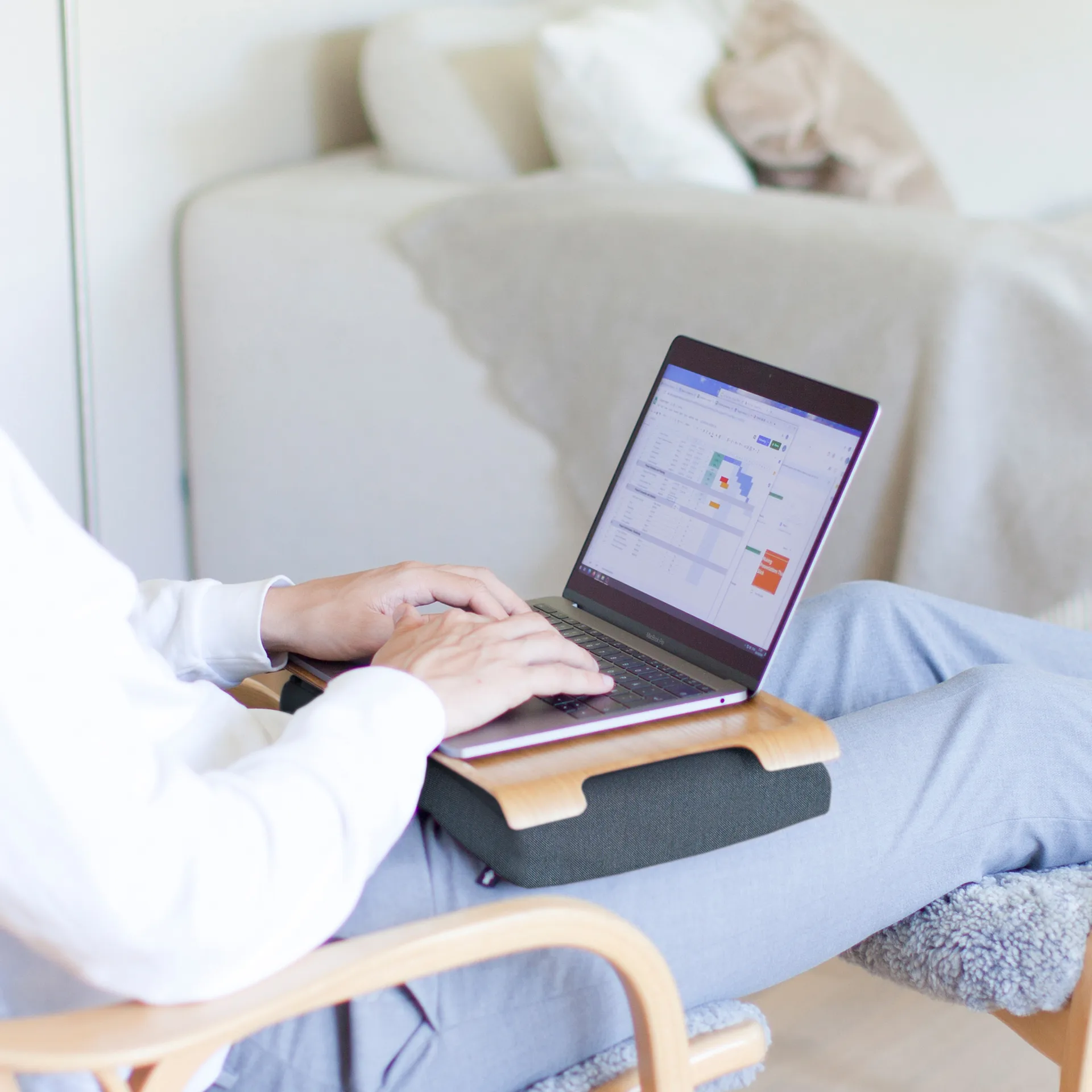 Tabuleiro mini Lap, Sal de Madeira de Salgueiro & Pimenta Cinzento Bosign