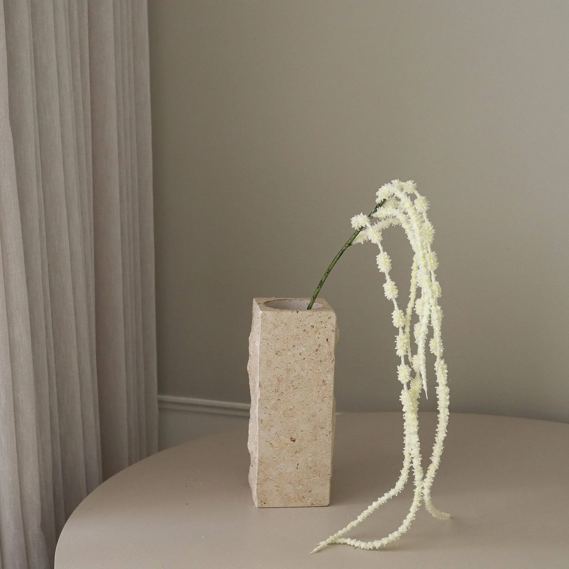 Amarante pendente flor artificial, Branco, 112 cm Botané