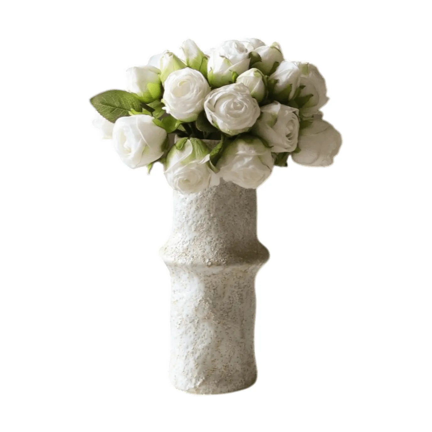 Buquê de rosas artificiais, Mini, branco 10 un. Botané