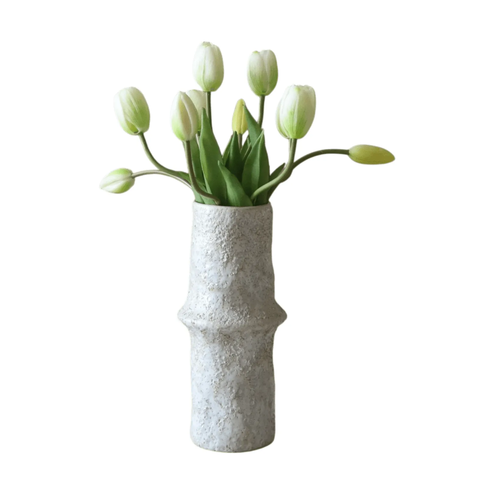 Buquê de tulipas artificiais, Branco, 10 unid. Botané