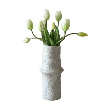 Buquê de tulipas artificiais - Branco, 10 unid. - Botané
