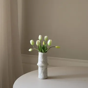 Buquê de tulipas artificiais - Branco, 10 unid. - Botané