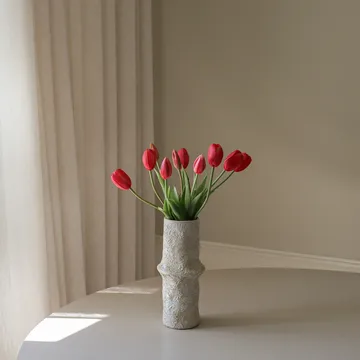 Buquê de tulipas artificiais - Vermelho light, 5 unid. - Botané