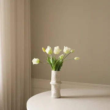 Buquê de tulipas triumph artificiais - Branco, 10 unid. - Botané