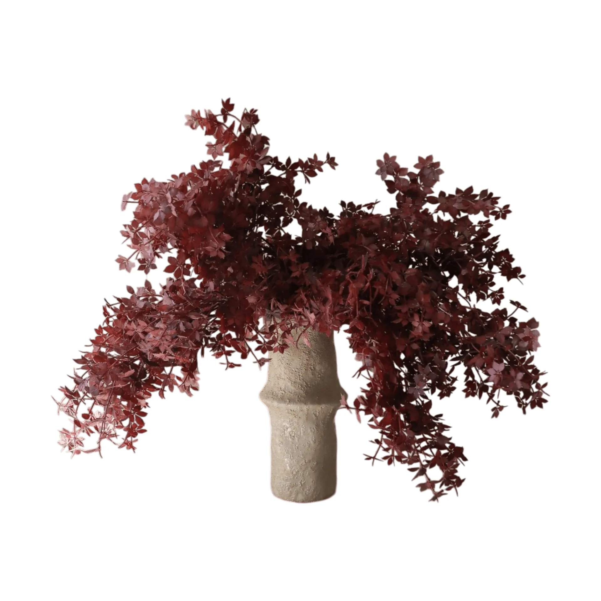 Burgundy Maple Branch ramo artificial, 107 cm, 4 unid. Botané