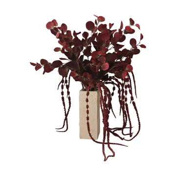 Burgundy veil ramo artificial - Eucalipto, amaranto, 84 cm - Botané