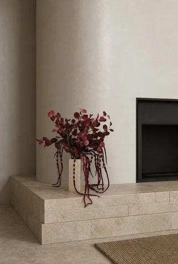 Burgundy veil ramo artificial - Eucalipto, amaranto, 84 cm - Botané
