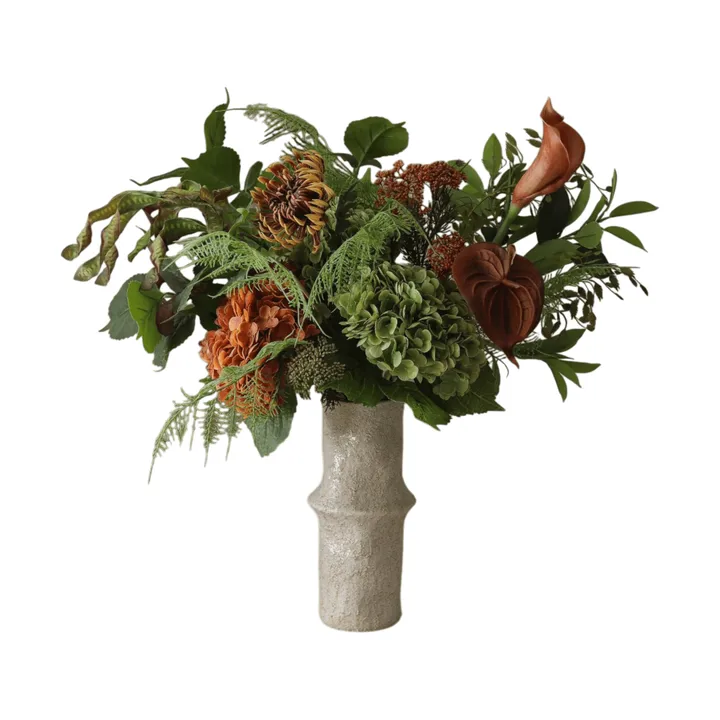 Cedar Grove ramo artificial - Hortênsia-dália cacto semi-cacto-copo-de-leite, 90 cm, 14 un. - Botané