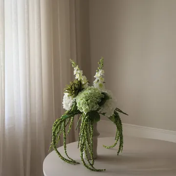Enchanted Matcha ramo artificial - Delphinium-amaranto-hortênsia-cacto, 9 un. - Botané