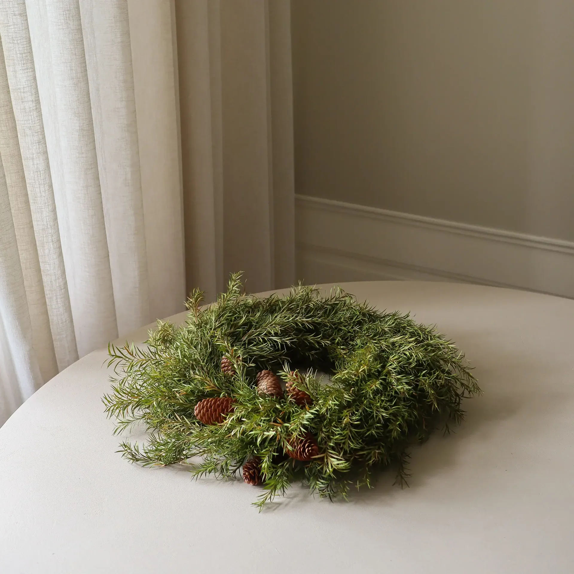 Evergreen Pine Wreath coroa, Ramo de abeto, Ø40 cm Botané