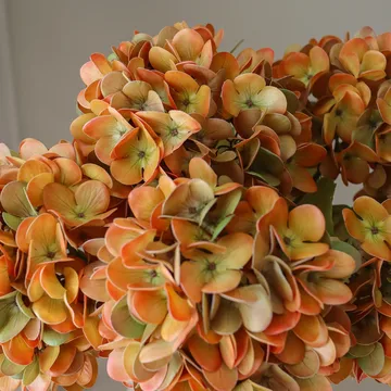Hortênsia buquê artificial - Orange, 60 cm, 6 unid. - Botané