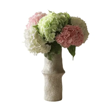 Hortênsia buquê artificial - Rosa-branco-verde, 7 un. - Botané