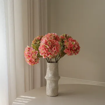 Hortênsia buquê artificial - Rosa suave, 60 cm, 5 unid. - Botané
