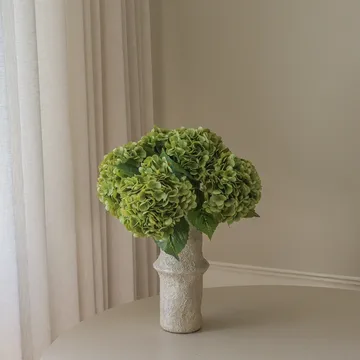 Hortênsia buquê artificial - Verde musgo, 51 cm, 6 unid. - Botané