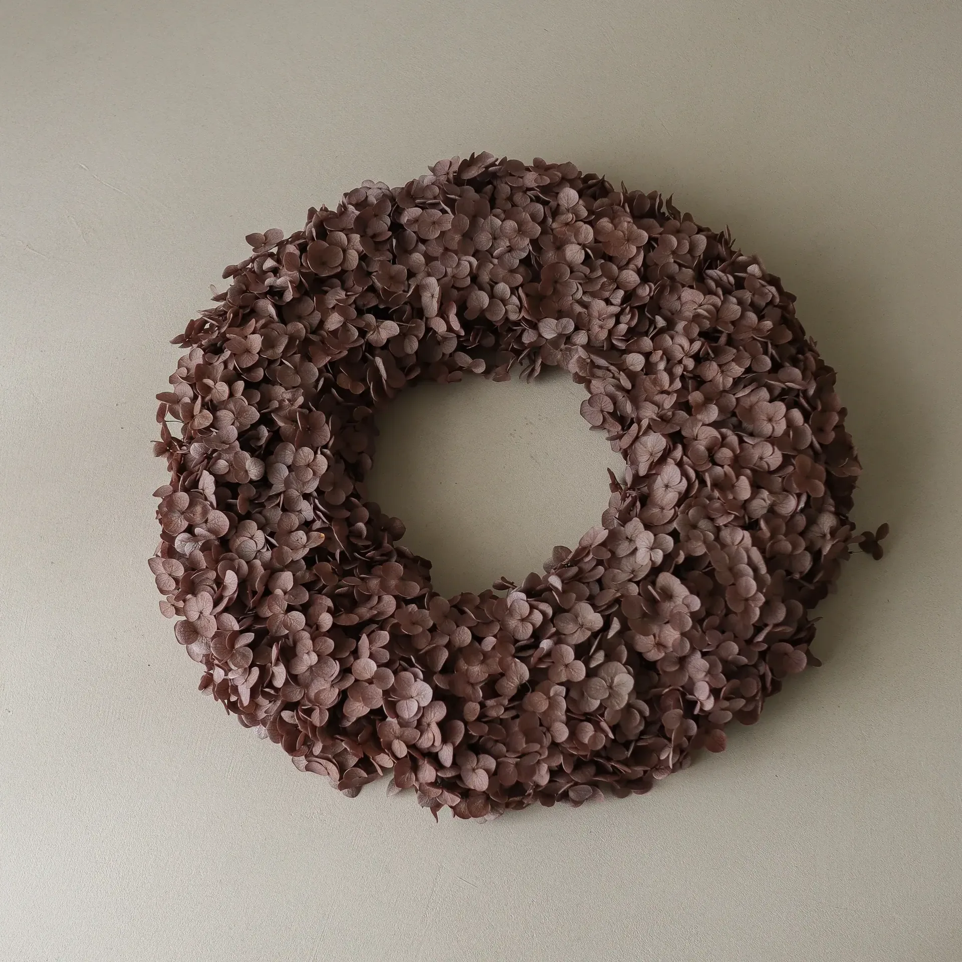 Hortensia Wreath grinalda de flores, Brown, 40 cm Botané