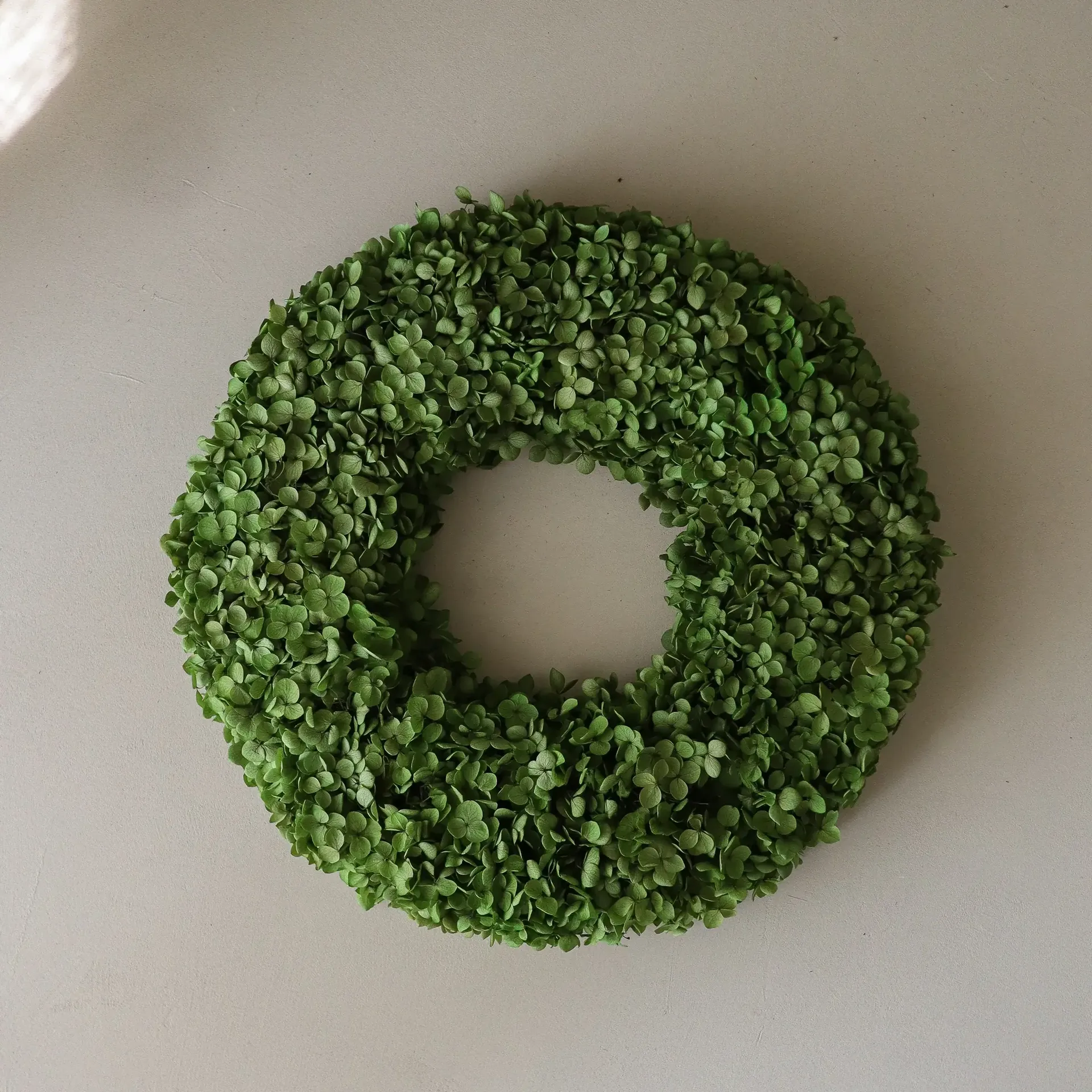 Hortensia Wreath grinalda de flores, Green, Ø40 cm Botané