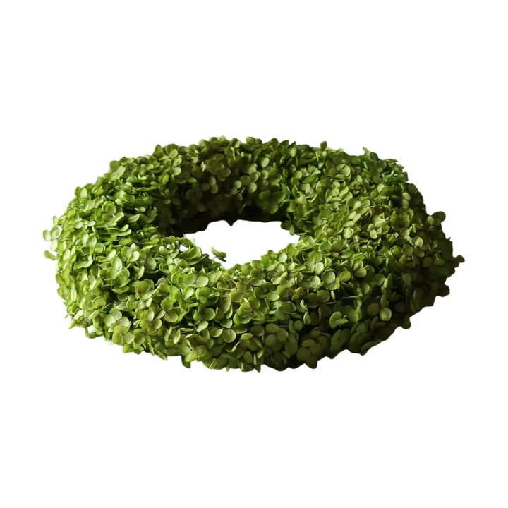 Hortensia Wreath grinalda de flores - Verde-claro, Ø40 cm - Botané