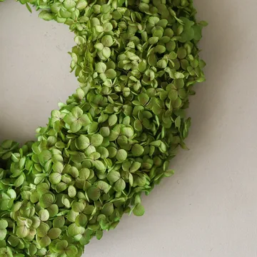 Hortensia Wreath grinalda de flores - Verde-claro, Ø40 cm - Botané