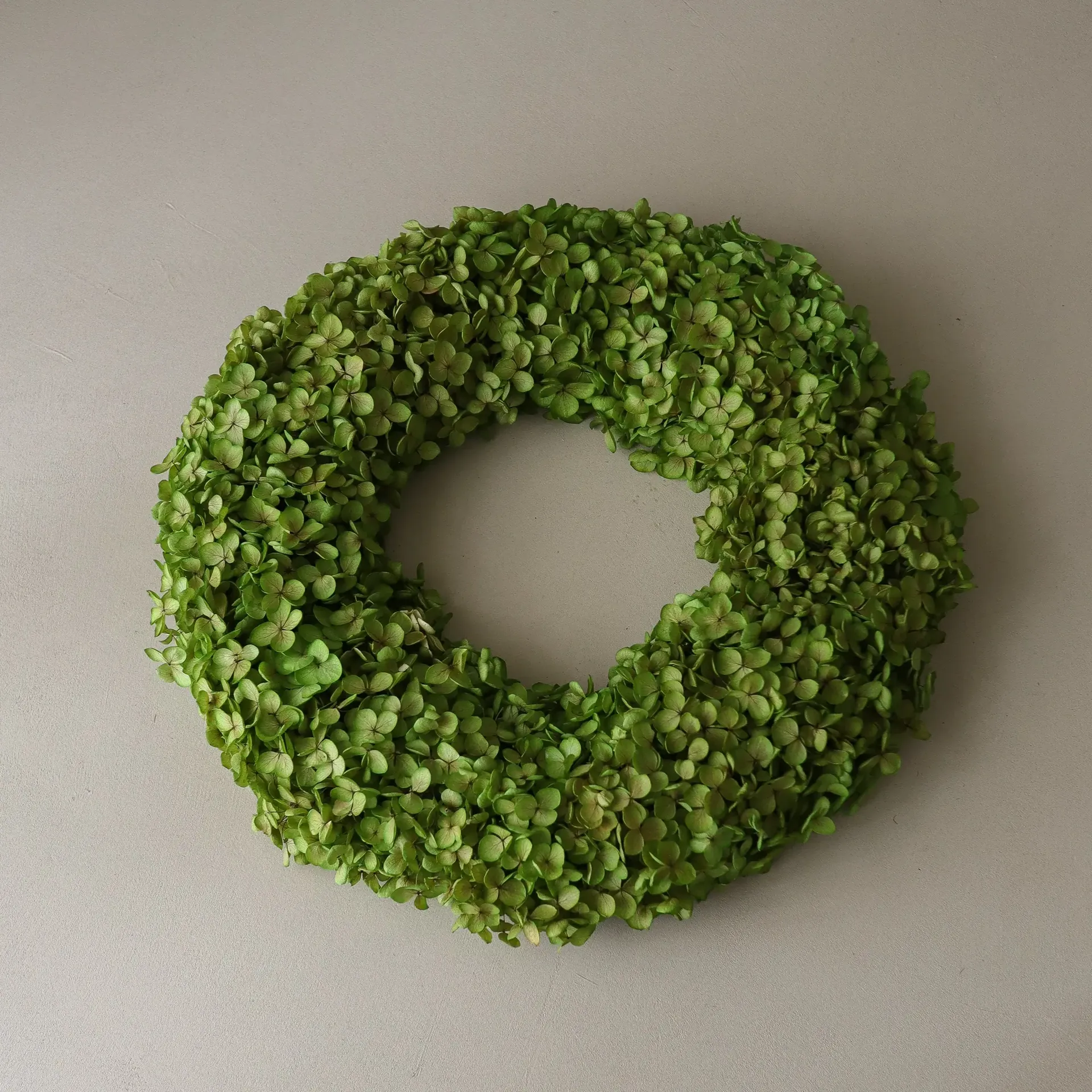 Hortensia Wreath grinalda de flores, Verde-claro, Ø40 cm Botané