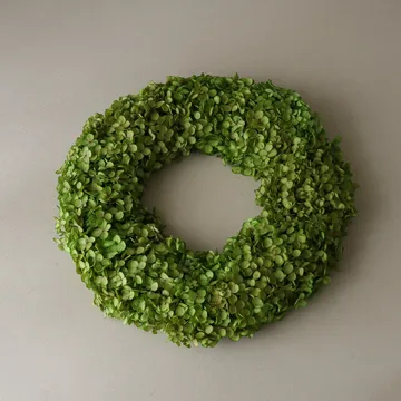 Hortensia Wreath grinalda de flores - Verde-claro, Ø40 cm - Botané