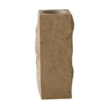 Limestone Edge vaso de mármore - Pequeno, 25 cm - Botané