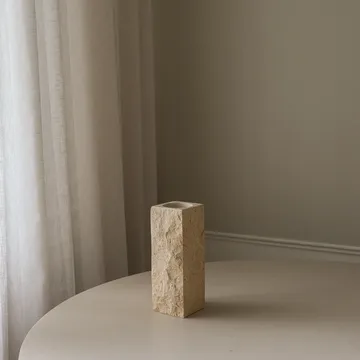 Limestone Edge vaso de mármore - Pequeno, 25 cm - Botané