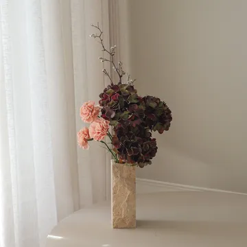 Moody blush ramo artificial - Hortênsia, cravo, ramo, 97 cm - Botané